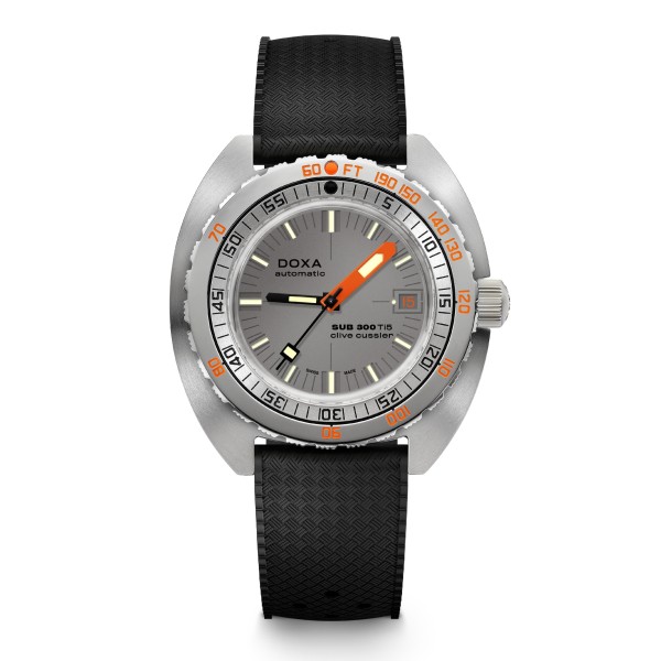 Doxa SUB 300 TI5 CLIVE CUSSLER EDITION, COSC, Titan Gehäuse Grade 5, 42,5 * 44,5 mm, Titan sandwic
