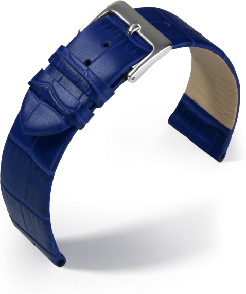 Lederband Rainbow blau 12 mm