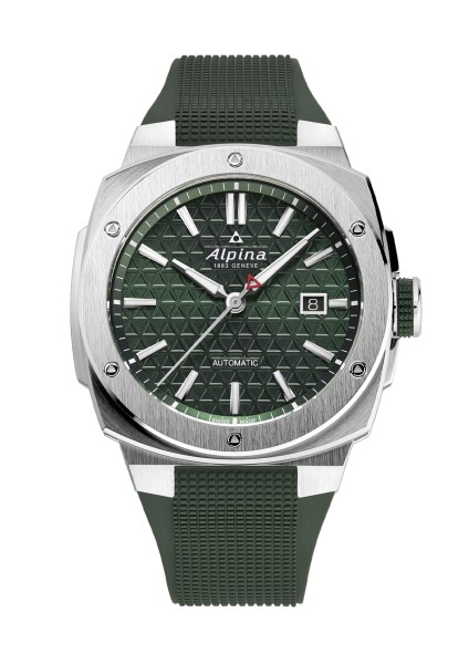 ALPINER EXTREME AUTOMATIC STAINLESS STEEL GREEN RUBBER GREEN DIAL 41 MM