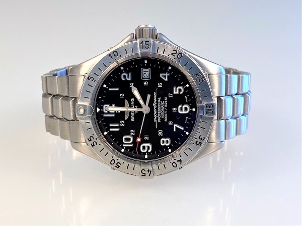 Breitling Superocean Automatik Herrenuhr Stahl, Stahl, Ref.: A17345-108, Full Set