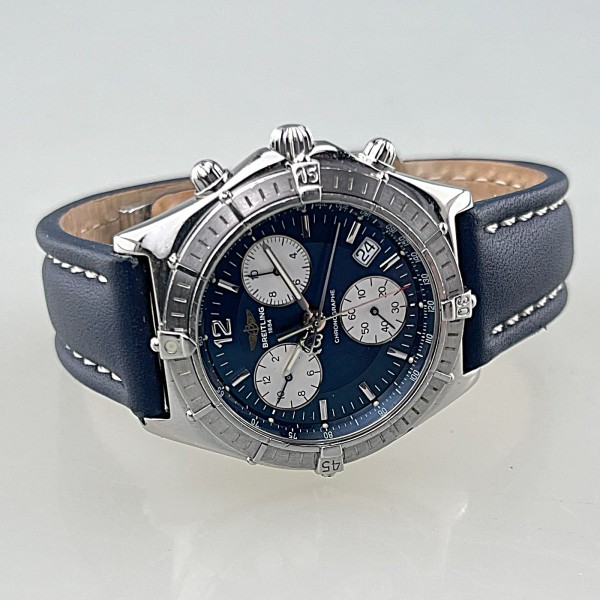 Breitling Sirius, Ref. A53011-024, Unisex, Full Set, Stahlgehäuse, Lederband dunkelblau