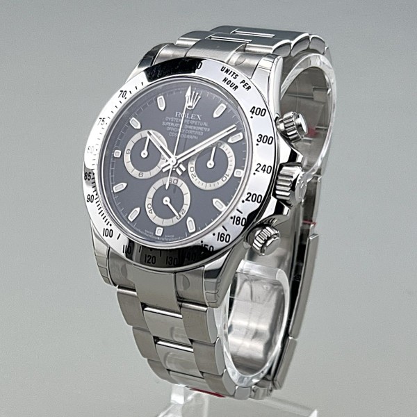 Rolex Daytona, Stahl/Stahl, Ref. 116520, ungetragener Originalzustand - noch vollständig verklebt -