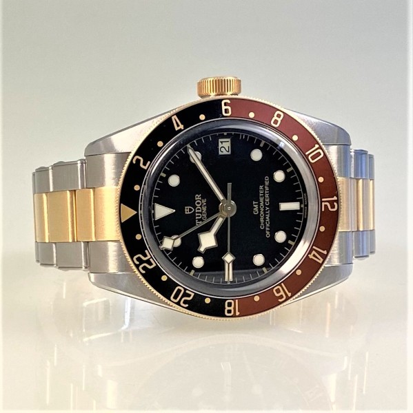 Tudor Black Bay GMT S&G 41 mm Stahl-Gelbgold, ZB schwarz, Automatik