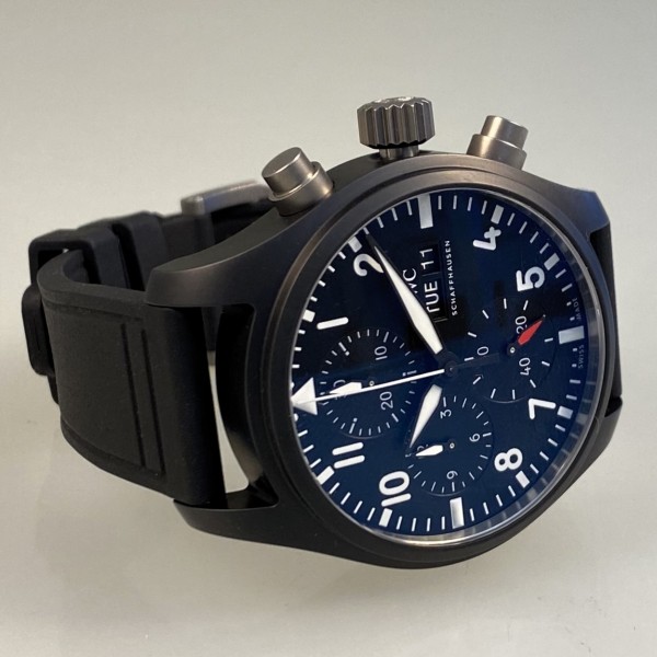 IWC PILOT'S WATCH Chronograph 41 TOP GUN, Automatic, IW389401, 10/23, Full Set, neu/ung.