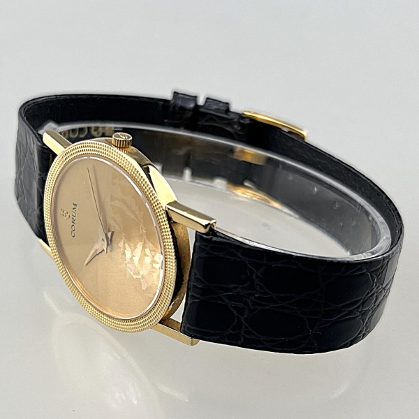 Corum Classic Prisma Diamond Cut Gold Face - Gelbgold 18 K Vintage, OVP, Papiere - Full Set -