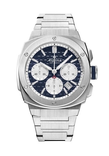 ALPINER EXTREME CHRONO AUTOMATIC AL-730NS4AE6B NAVY & SILVER DIAL 41 MM STEEL STEEL