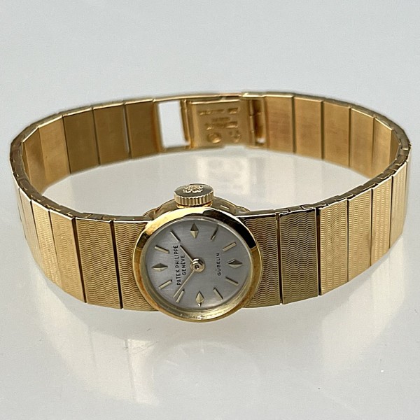 PATEK PHILIPPE "GÜBELIN" Vintage Damenuhr, Ref. 3215/13, Kaliber 7-70, Gehäuse Gelbgold 18 Kt., 18 m