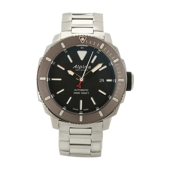 Alpina SEASTRONG DIVER 300 AL525X4TVS4/6 BLACK DIAL BROWN BEZEL 44 MM