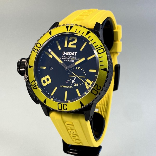 U-Boat Italo Fontana SOMMERSO AL Stahl IBP Yellow Ref. 9668 limited 50 Stück weltweit Nr. 05/50