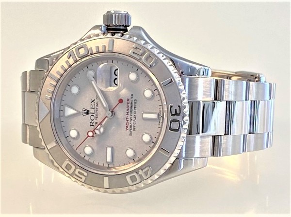 Rolex Yacht Master, Stahl Platin, Ref 16622, LC 100, 40 mm, Rolesium Dial, FULL SET