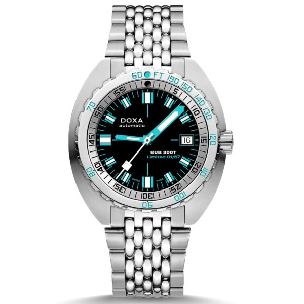 Doxa SUB 300T California Sea, limited X0/57 Stück, Stahl 42,5 * 44,50 black dial mit Stahlband, Ref.